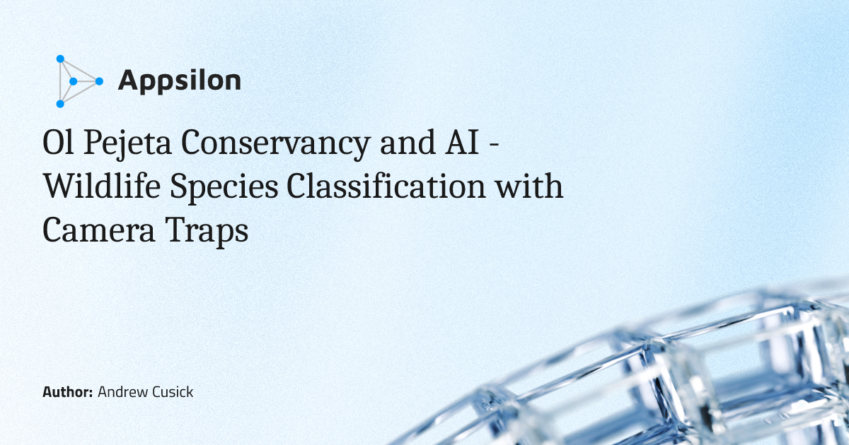Ol Pejeta Conservancy and AI - Wildlife Species Classification with ...