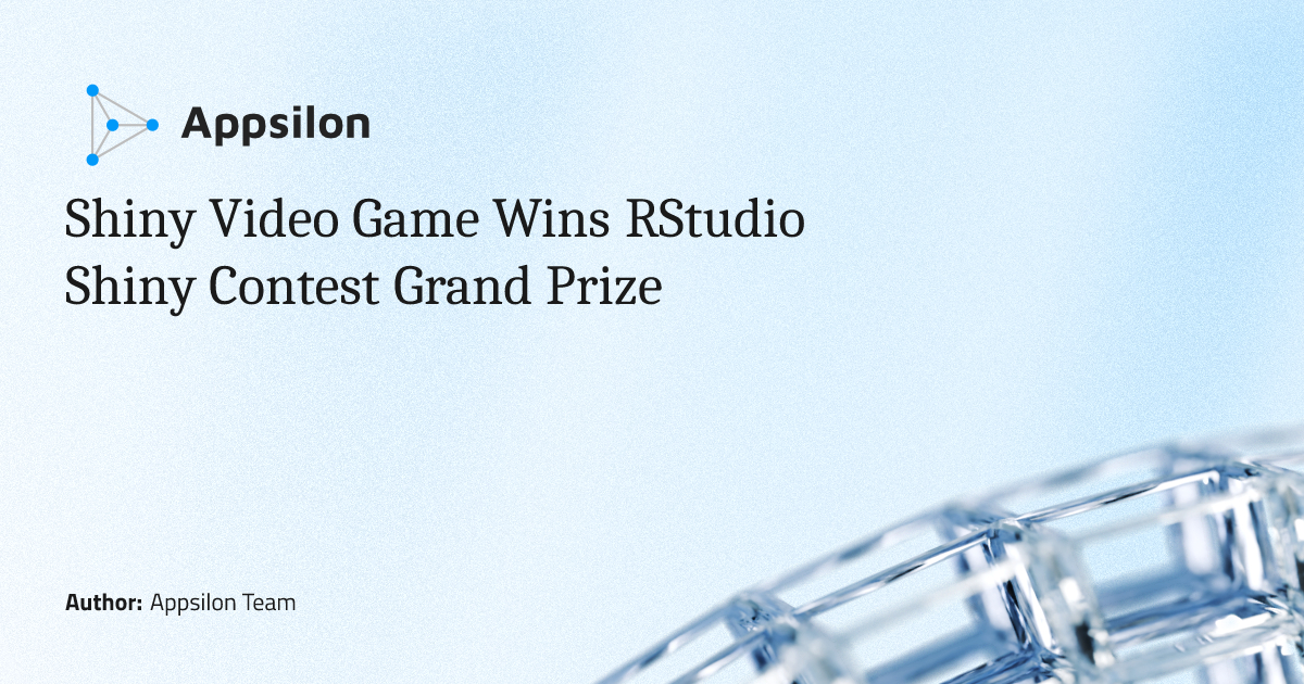 Shiny Video Game Wins RStudio Shiny Contest Grand Prize