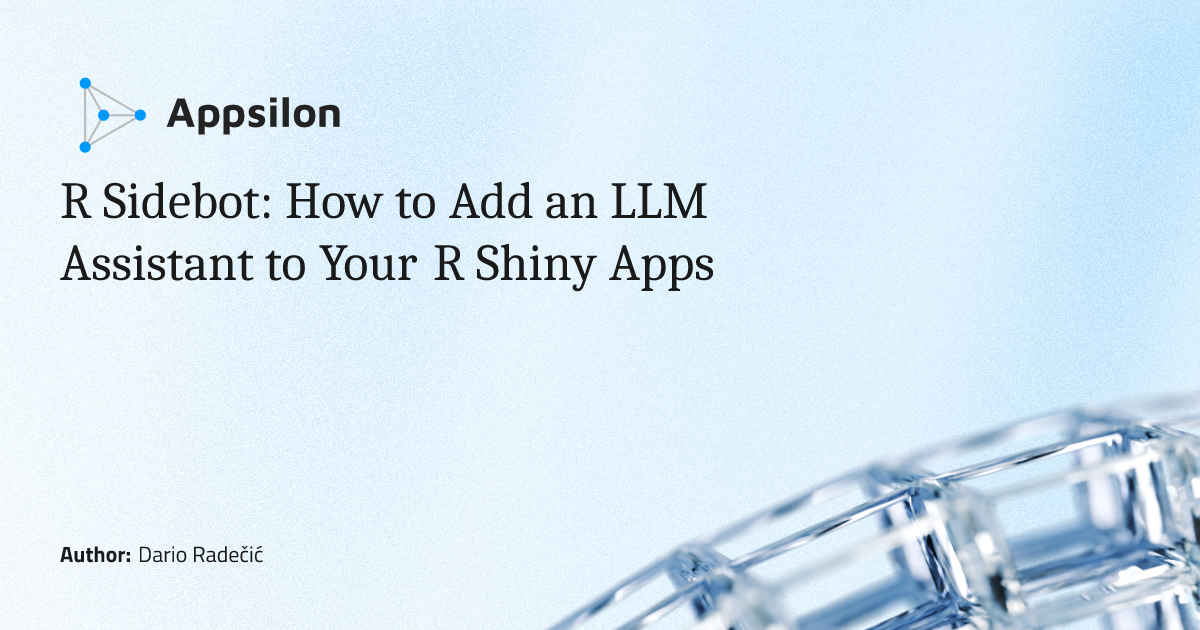 R Sidebot: How to Add an LLM Assistant to Your R Shiny Apps